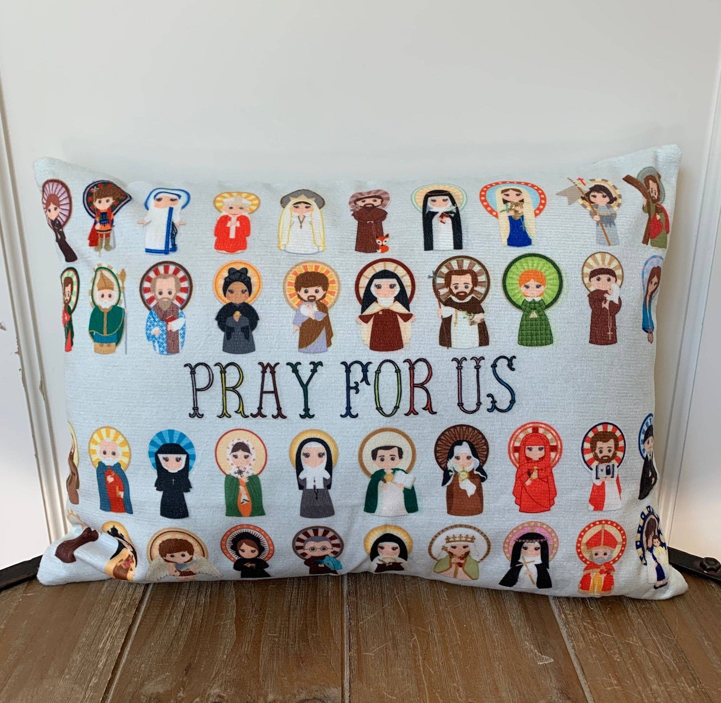 Catholic Saints Pillow (Cover Only)