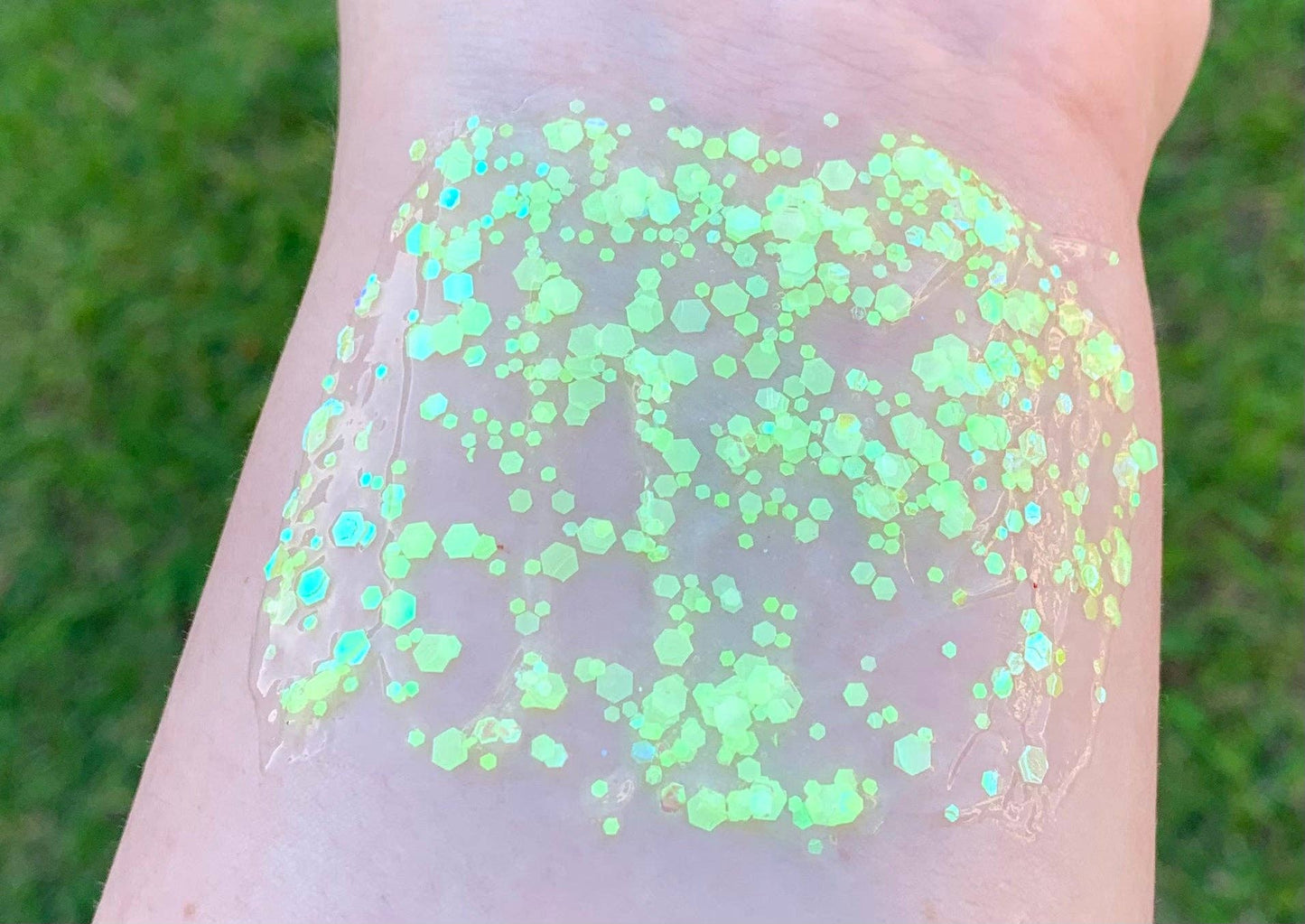 Green Glow in the Dark Organic Hair/Body/Face Glitter