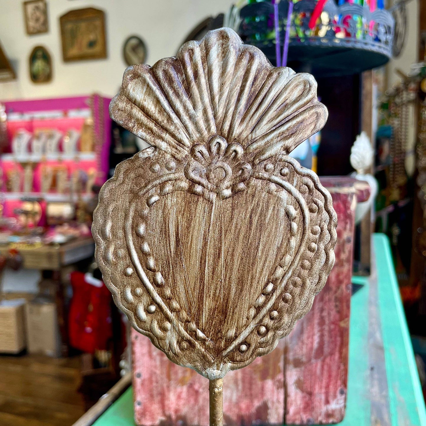 Sacred Heart Candle Holder