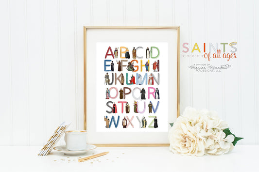 Saint ABC Poster 8x10 Print