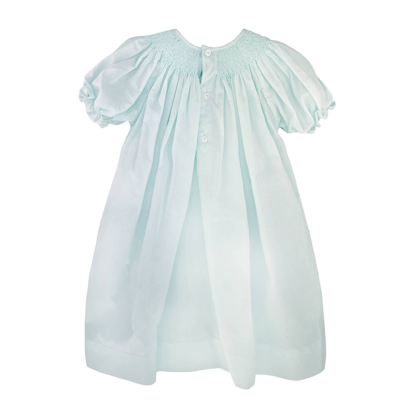 Petit Ami Smocked Day Gown with Raglan Embroidery