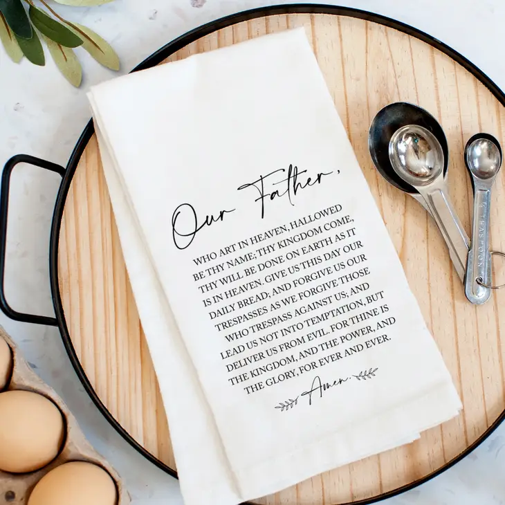 "Our Father" Kitchen Towel