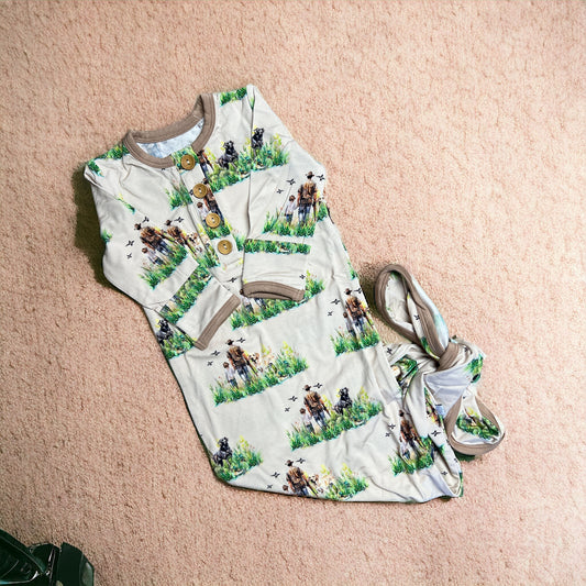 The Hunt Premium Bamboo Infant Gown