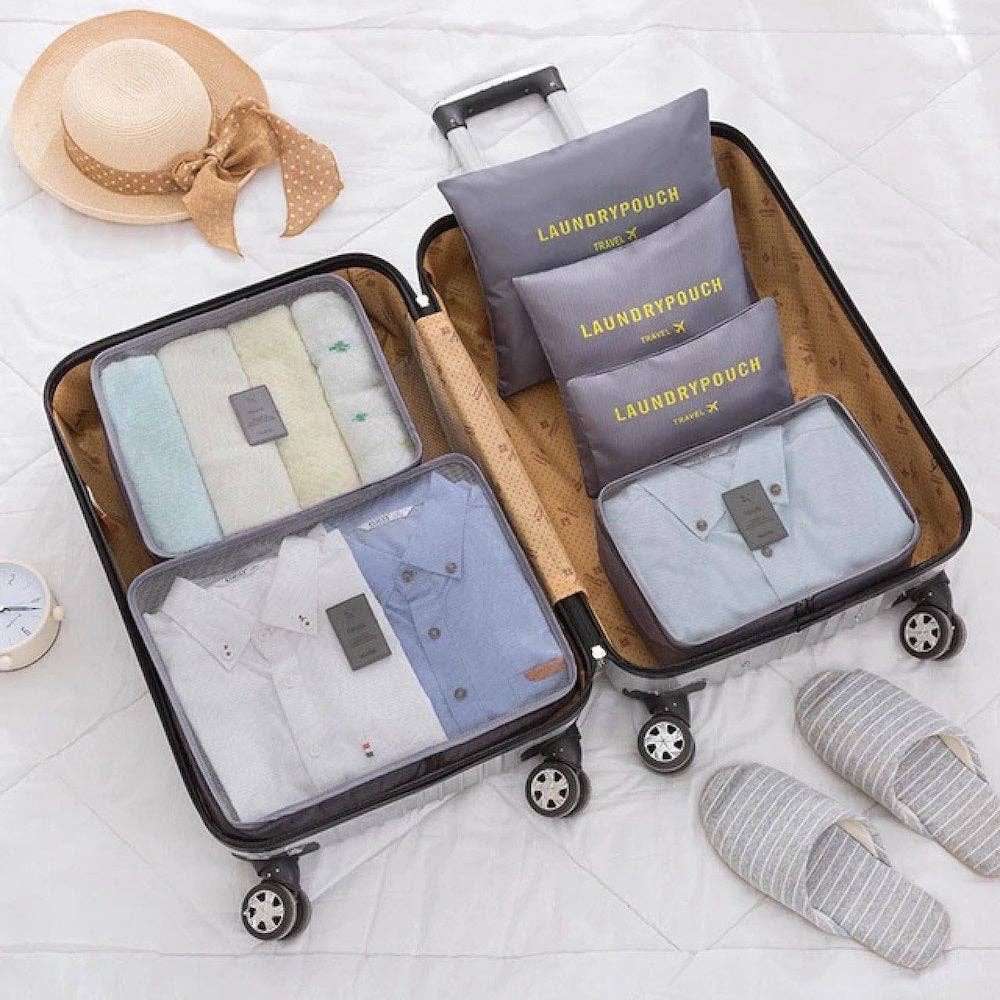 6 Piece Travel Organizer - Navy