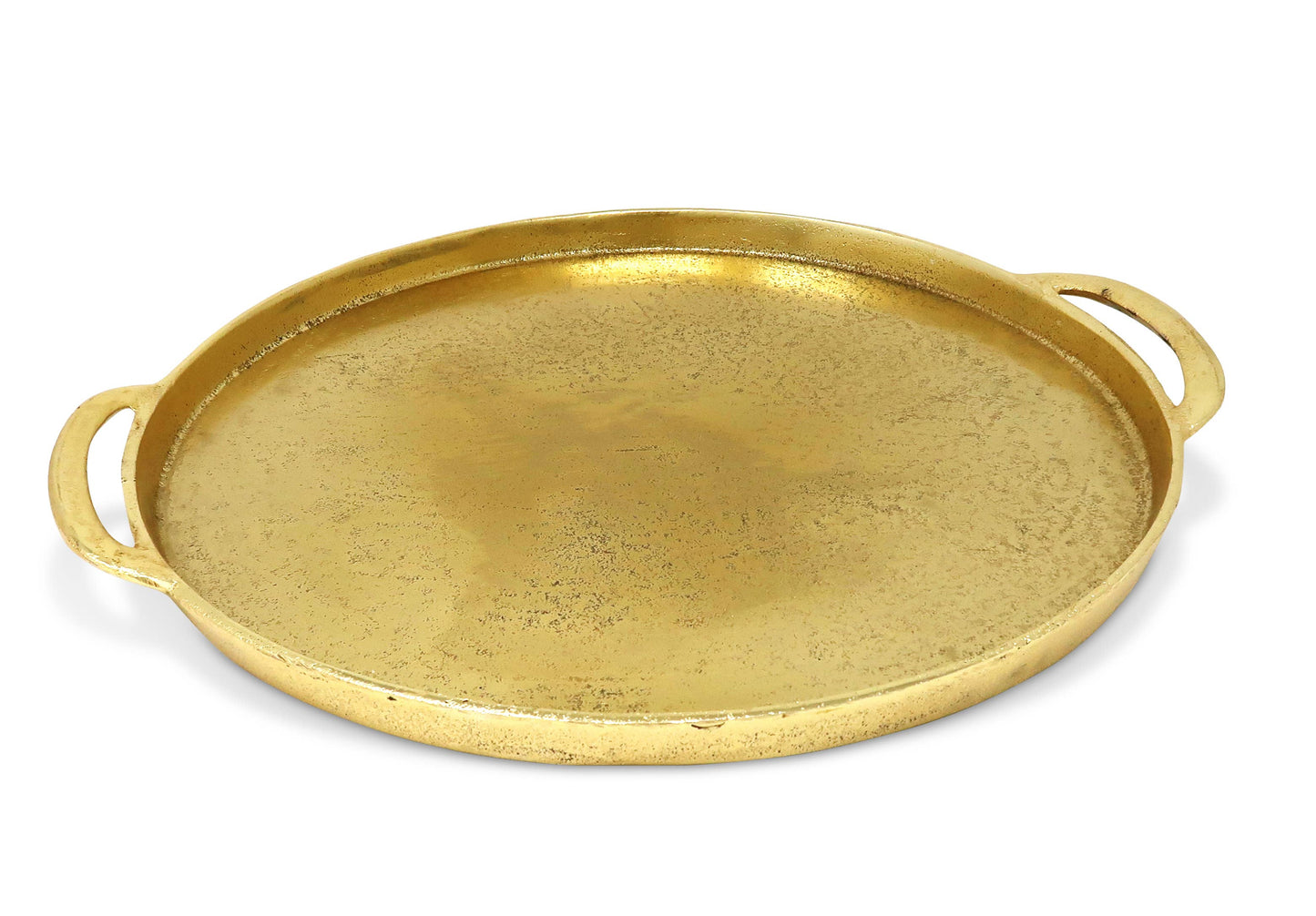 Gold Circular Serving Tray