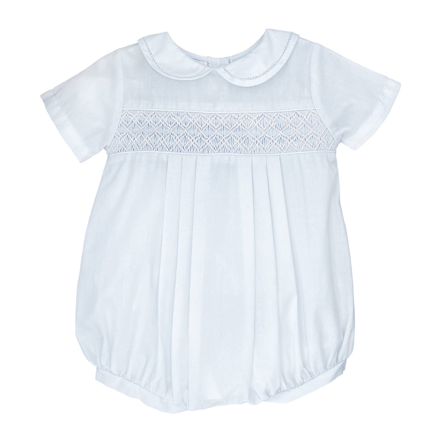 Petit Ami Romper with Smocking - NB