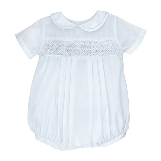 Petit Ami Romper with Smocking - NB