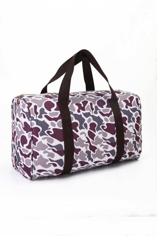 Camouflage Print Duffel Bag