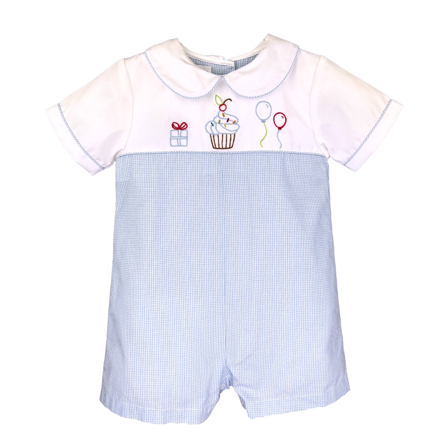 Petit Ami Birthday Embroidered Romper