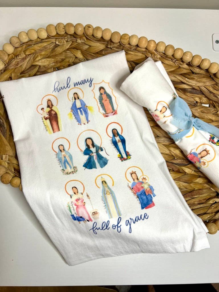 Many Marys Tea Towel